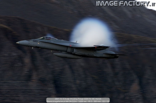 2007-10-10 Axalp Shooting Range 0304 FA-18C Hornet